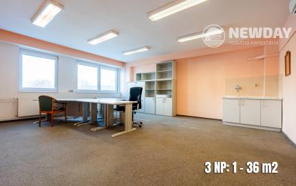 NEWDAY | NA PRENÁJOM kancelárske priestory v budove s recepciou | 18-36 m2 kancelárie | Budova Program® | Brnianska - Trenčín