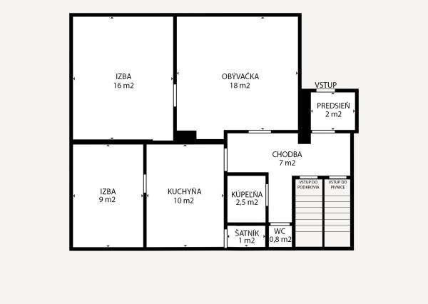 NA PREDAJ rodinný dom, ul. Nová - Veľký Kolačín (N. Dubnica), 178 m2, (pozemok 834 m2)