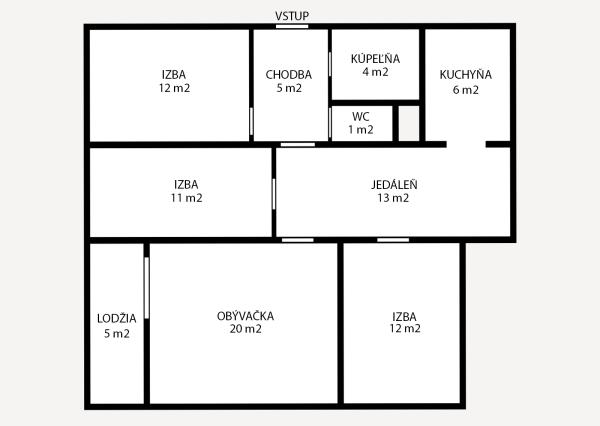 NEWDAY | NA PREDAJ priestranný 4-izbový byt s lodžiou | 90 m² | Dubnica nad Váhom – Centrum II.